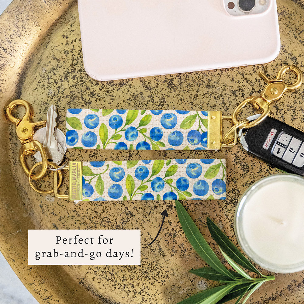 Blueberries Keychain