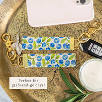 Blueberries Keychain