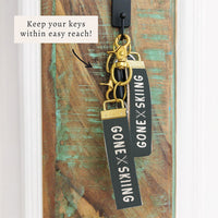 Gone Skiing Keychain