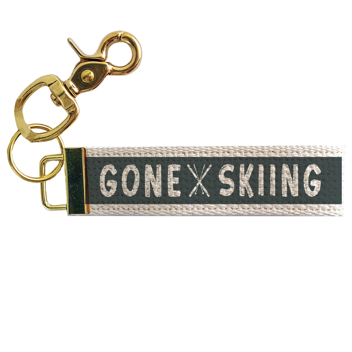 Gone Skiing Keychain