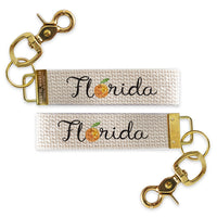 Florida Orange Keychain