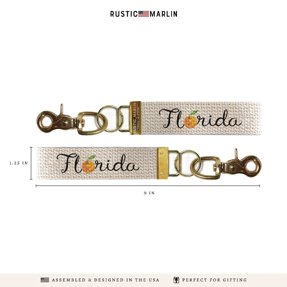Florida Orange Keychain