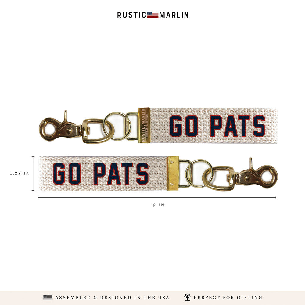 Go Pats Keychain