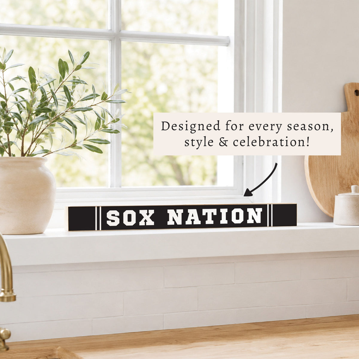 Sox Nation Skinny Sign