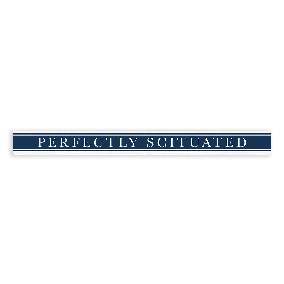 *Perfectly Scituated Navy Stripe Skinny Sign