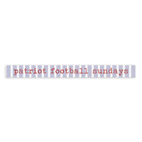 Patriots Football Sundays Skinny Sign