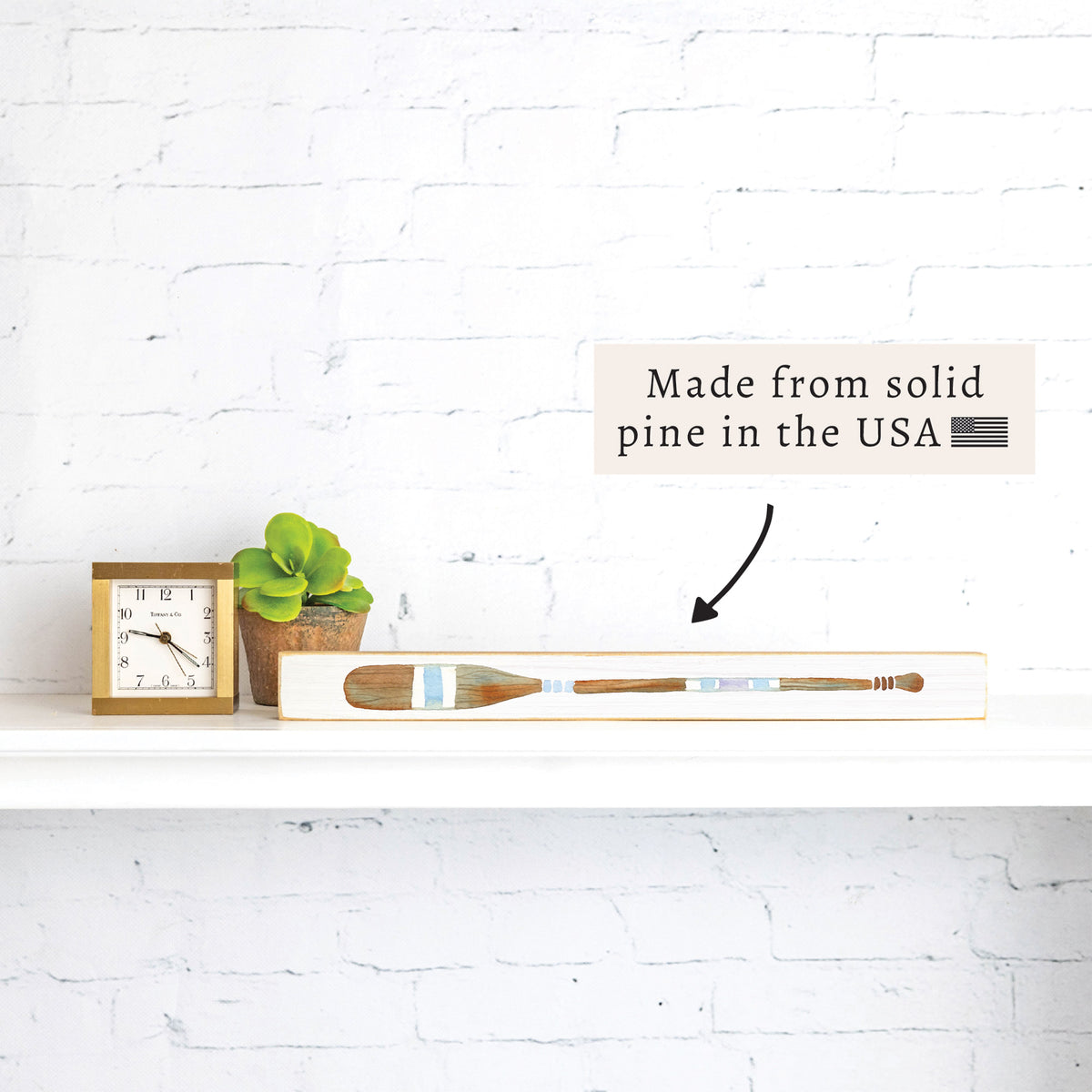 Striped Oar Skinny Sign
