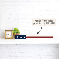 American Flag Skinny Sign