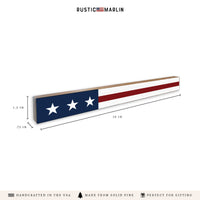 American Flag Skinny Sign