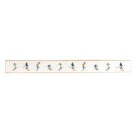 Alpine Skiing Skinny Wooden Sign