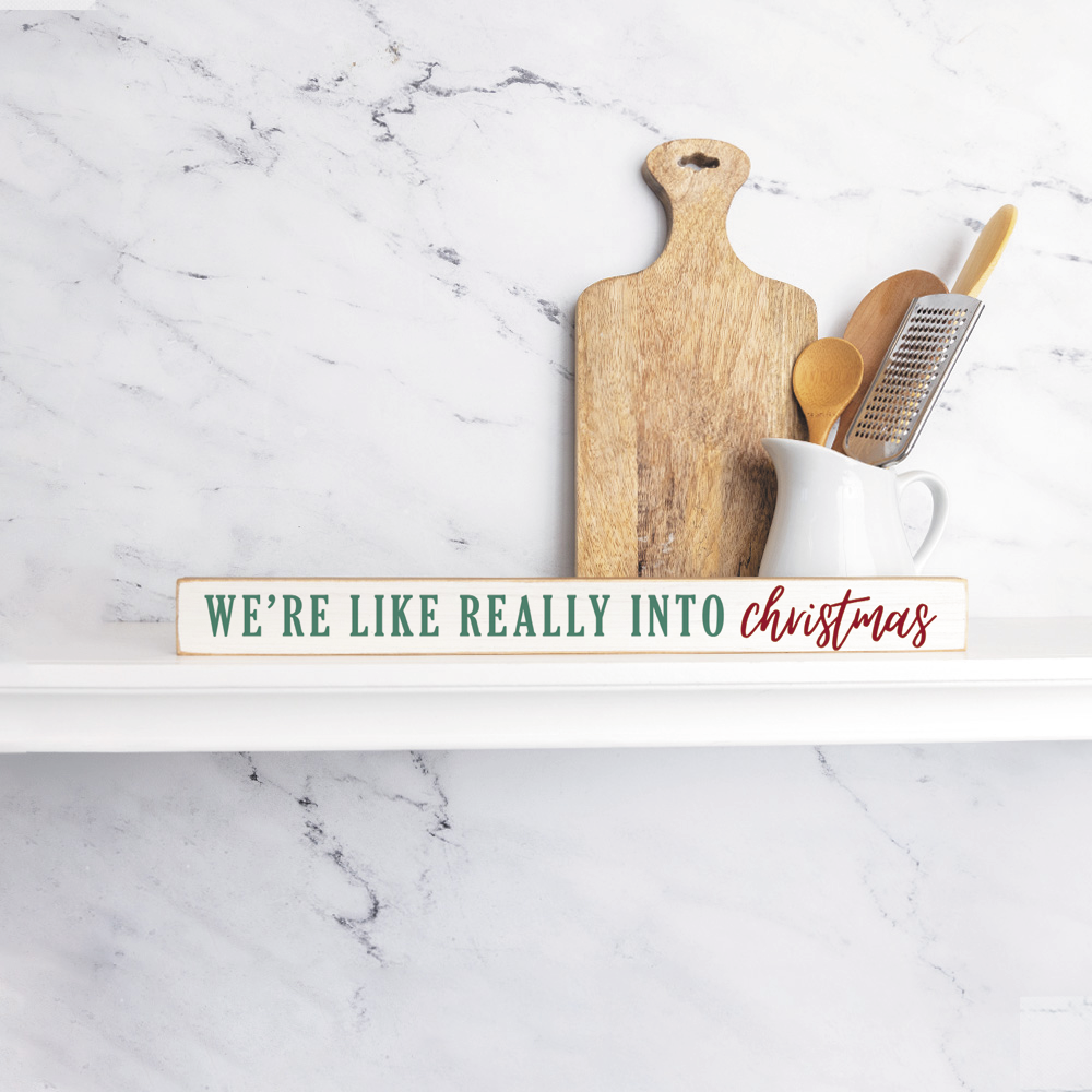 We're like really into Christmas Skinny Wooden Sign