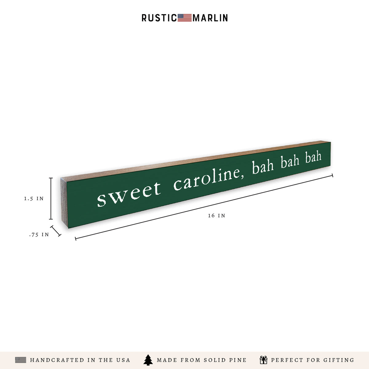 Boston Sweet Caroline Skinny Sign
