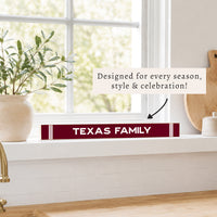 Collegiate Stripe Personalized Skinny Sign