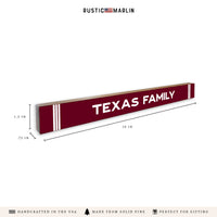 Collegiate Stripe Personalized Skinny Sign
