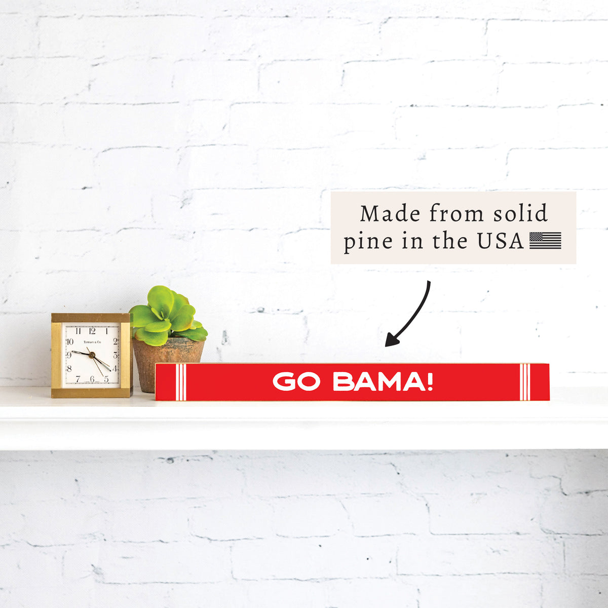 Collegiate Stripe Personalized Skinny Sign