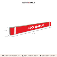 Collegiate Stripe Personalized Skinny Sign