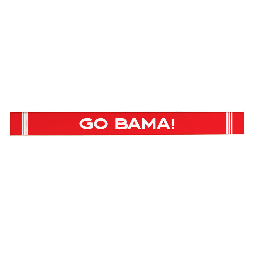 Collegiate Stripe Personalized Skinny Sign