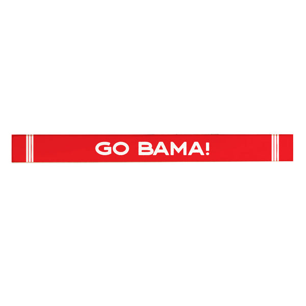 Collegiate Stripe Personalized Skinny Sign