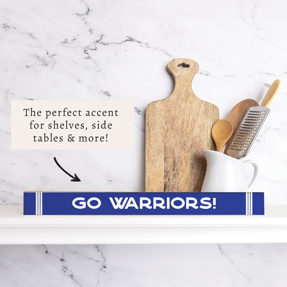 Collegiate Stripe Personalized Skinny Sign
