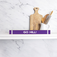 Collegiate Stripe Personalized Skinny Sign