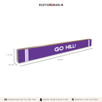 Collegiate Stripe Personalized Skinny Sign