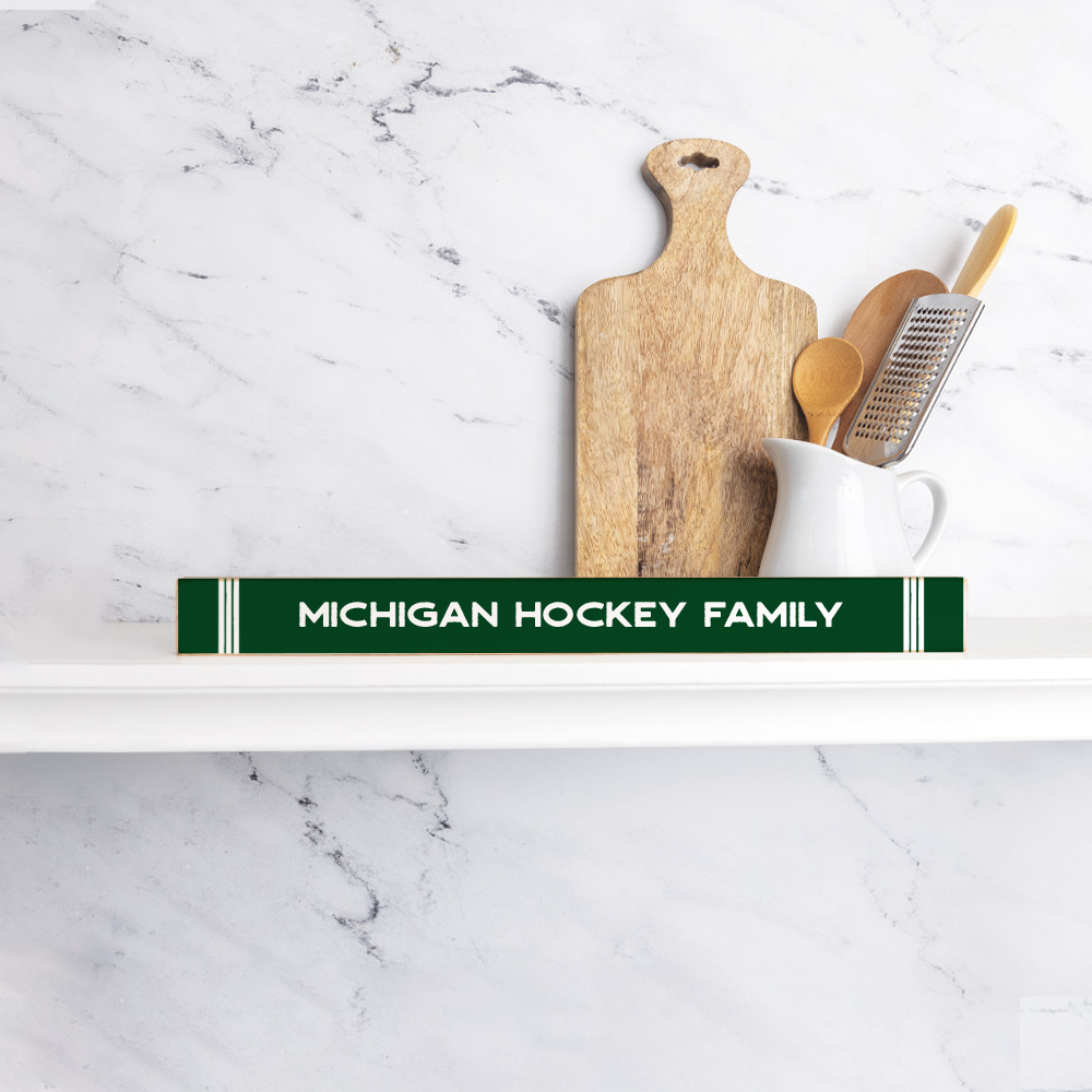 Collegiate Stripe Personalized Skinny Sign