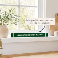Collegiate Stripe Personalized Skinny Sign