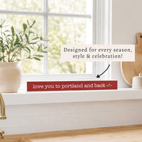 Holiday Love You To Personalized Skinny Sign