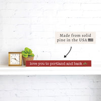 Holiday Love You To Personalized Skinny Sign