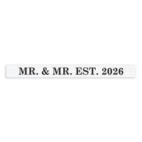 Mr & Mr Personalized Skinny Sign