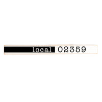 Zip Code Skinny Sign