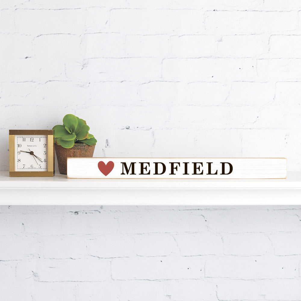 Personalized your word Heart Skinny Sign