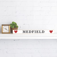 Personalized your word Heart Skinny Sign