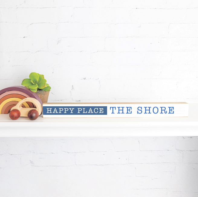Happy Place Skinny Sign