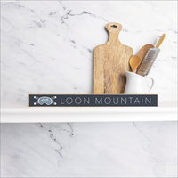 Ski Goggle Skinny Wooden Sign