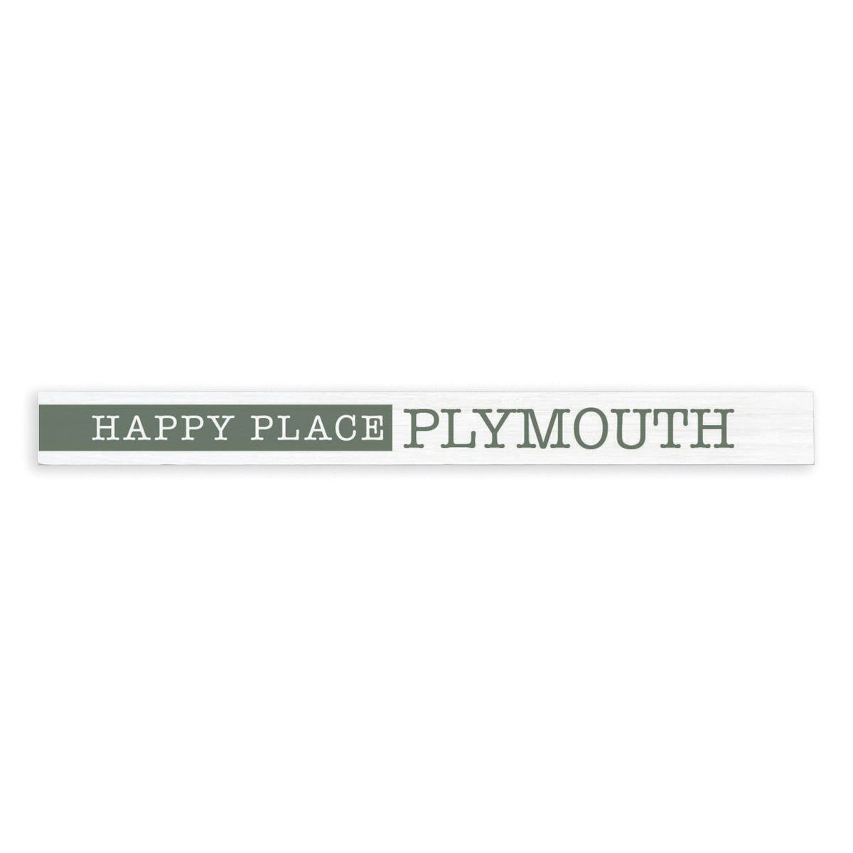 Happy Place Sage Personalized Skinny Sign