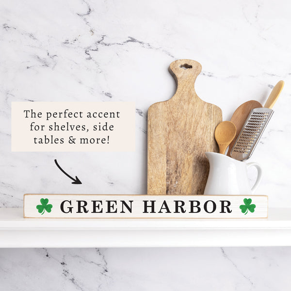 Shamrocks Personalized Skinny Sign