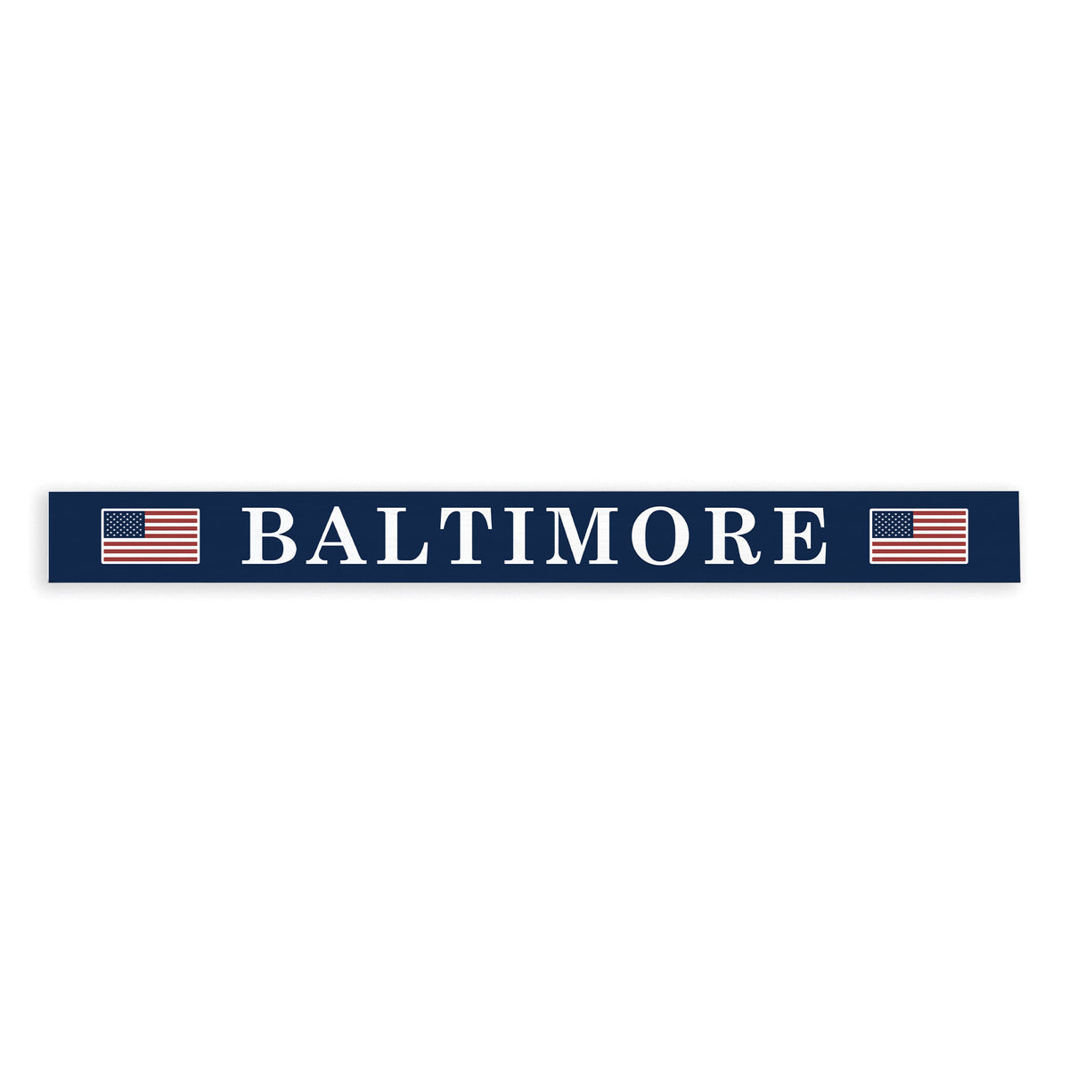 American Flag Personalized Skinny Sign