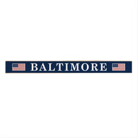 American Flag Personalized Skinny Sign