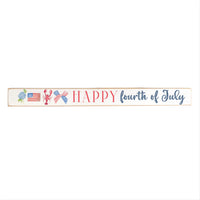 Happy 4th Icons Skinny Sign