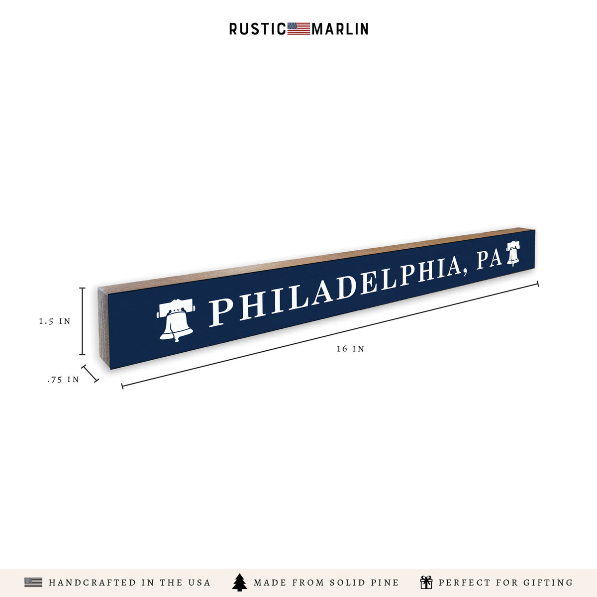 Philadelphia Liberty Bell Skinny Sign