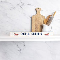 Gone Skiing Skinny Sign