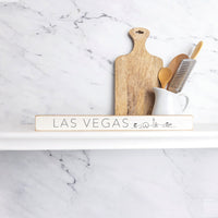 Las Vegas Skyline Sketch Skinny Sign