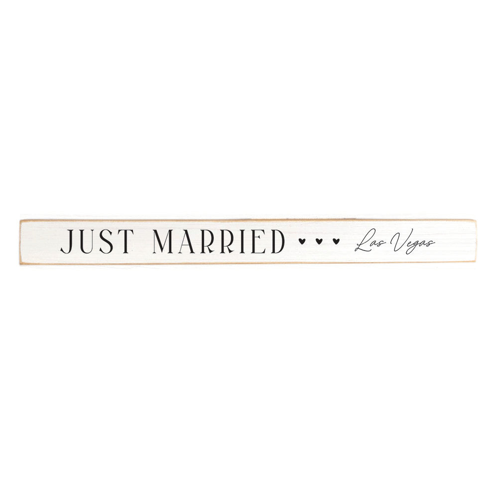 Just Married Las Vegas Skinny Sign