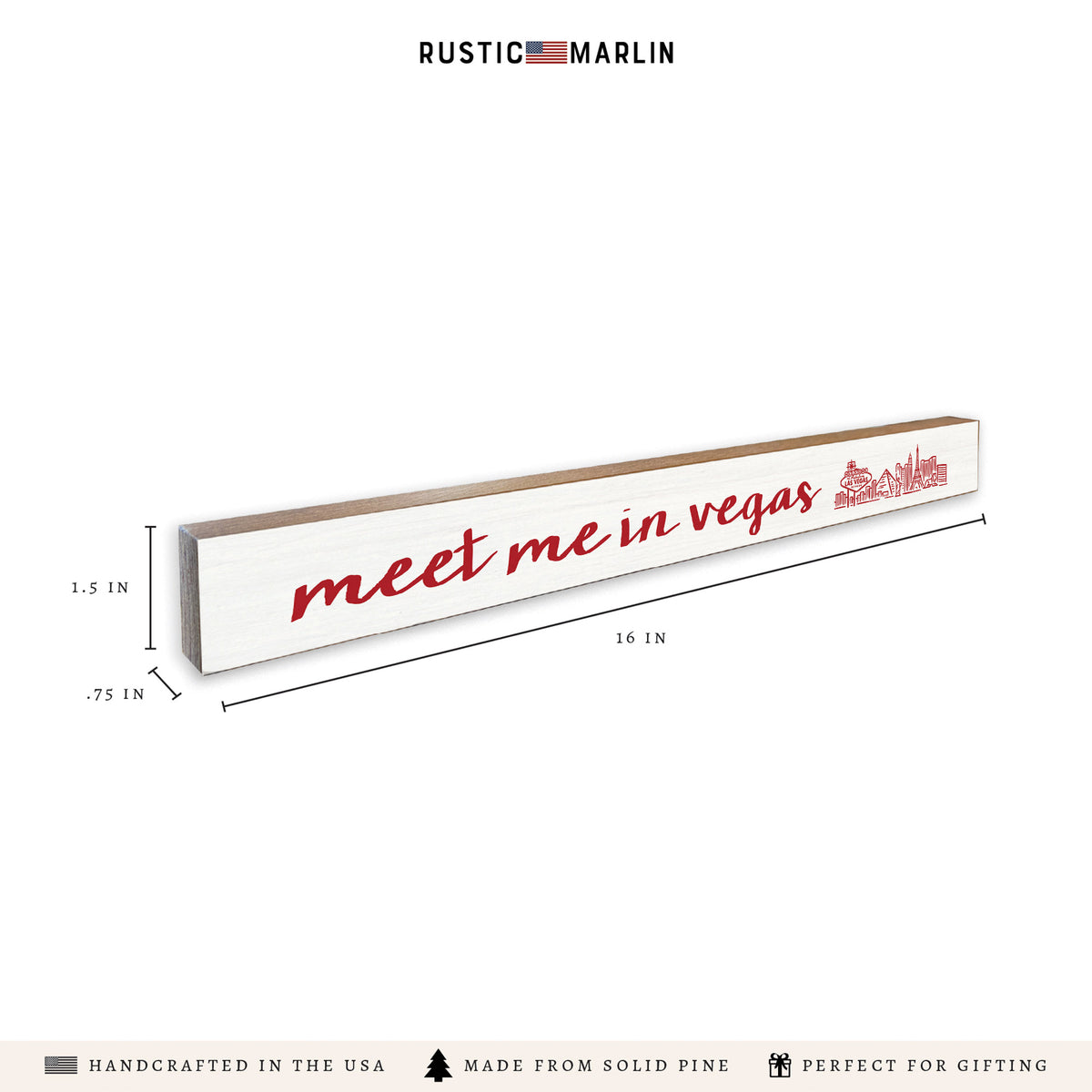 Meet Me In Vegas Skinny Sign