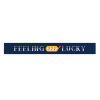 Feeling 777 Lucky In Dark Blue Skinny Sign