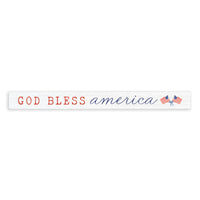 God Bless America Watercolor Skinny Sign