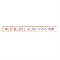 God Bless America Watercolor Skinny Sign