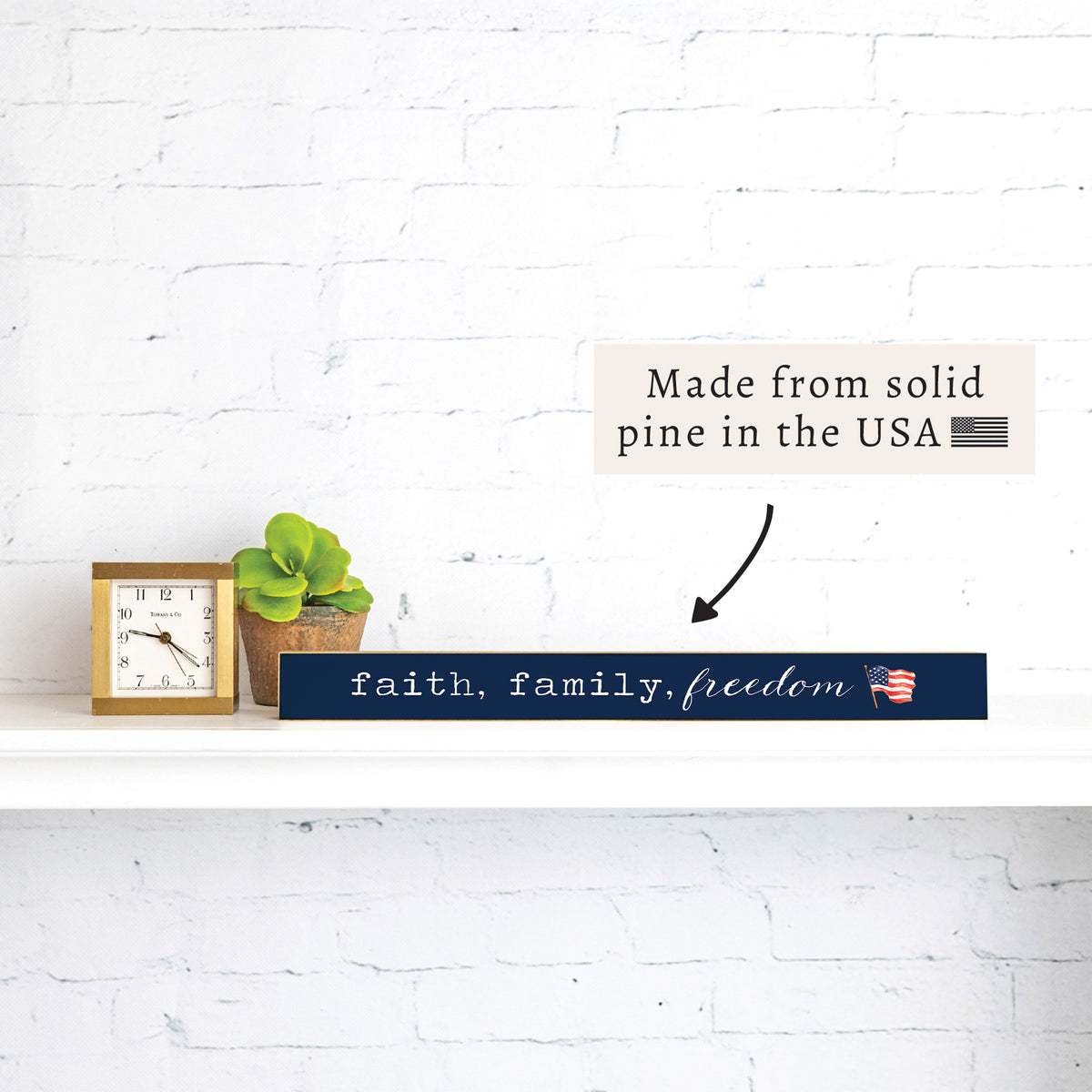 Faith Family Freedom America Skinny Sign