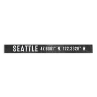 Seattle City Grid Skinny Sign